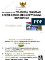 Koordinasi Peraturan Registrasi Dokter Dan Dokter Gigi Wni/Wna Di Indonesia