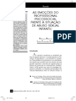 As Emoções Do Profisssional Psicossocial Frente À Situação de Abuso Sexual Infantil1