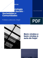 Aula 1 Ano - As Instituições Sociais - Comunidades e Trabalho em Grupo PDF