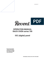 Revent Rack Oven 700 Operations Manual PDF