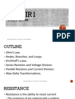 Basic Circuit Laws and Analysis