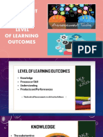 Assessment Tools For Each Level of Learning Outcomes