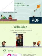 Ley General para La Igualdad Entre Mujeres y Hombres PDF