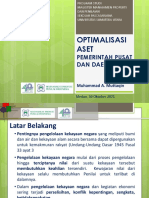 OPTIMALISASI ASET PEMMERINTAH PUSAT DAN DAERAH