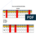 Jadwal Dokter Mei 2023