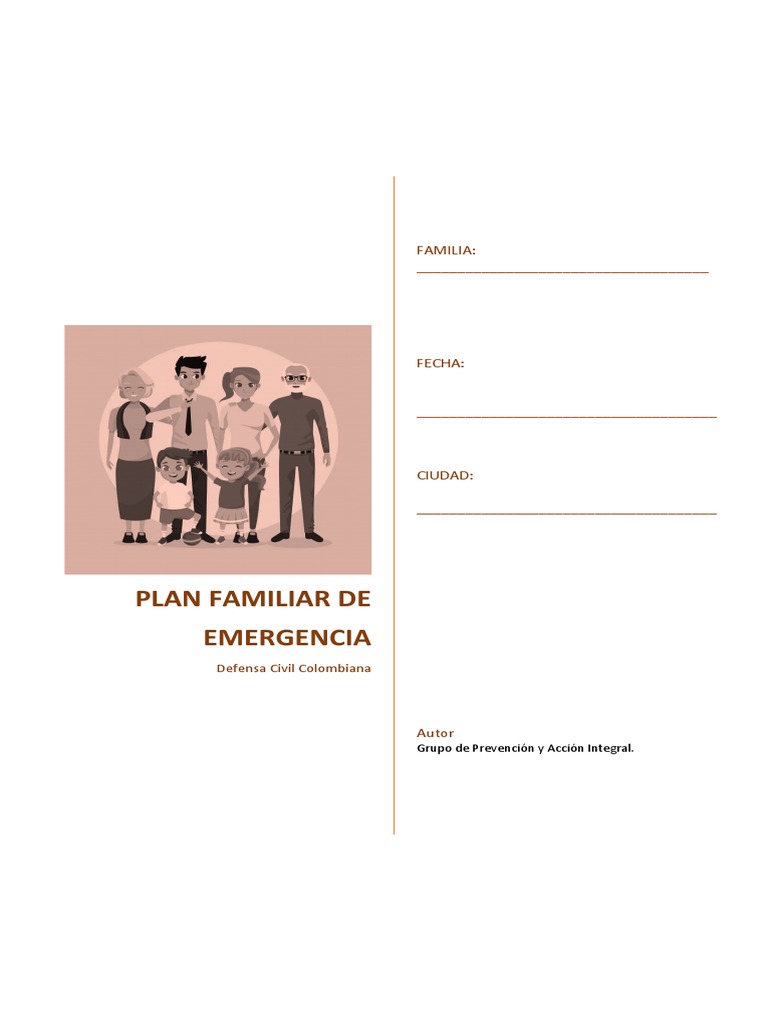 Plan Familiar de Emergencia 2024 | PDF