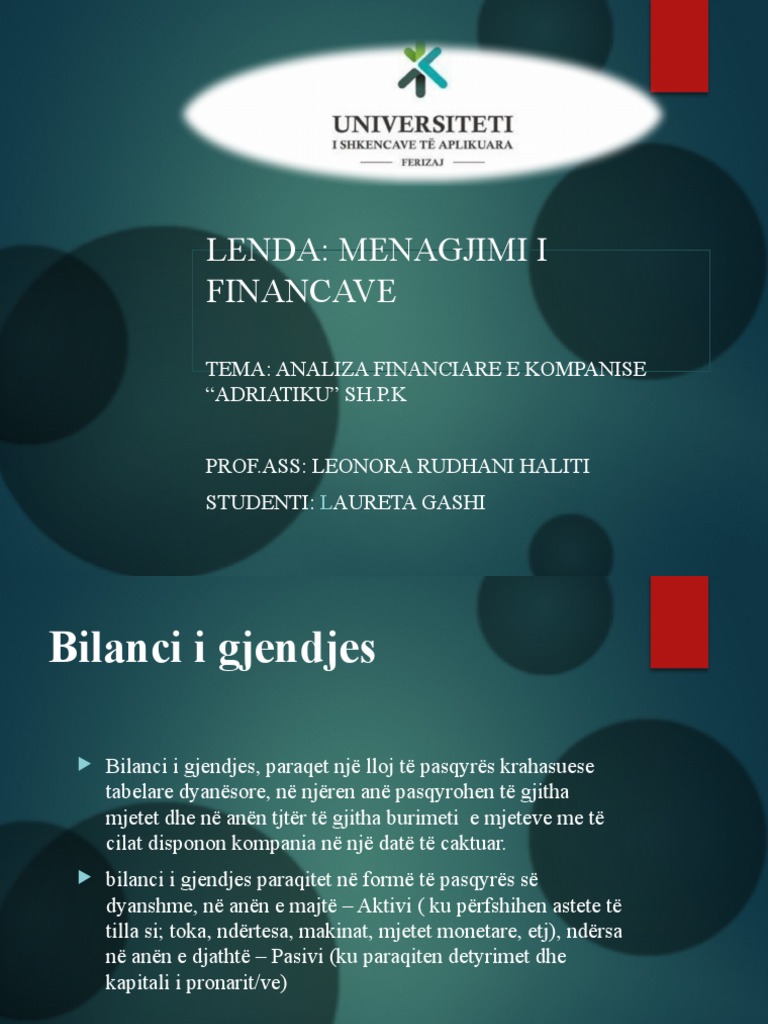 Analiza Financiare PDF