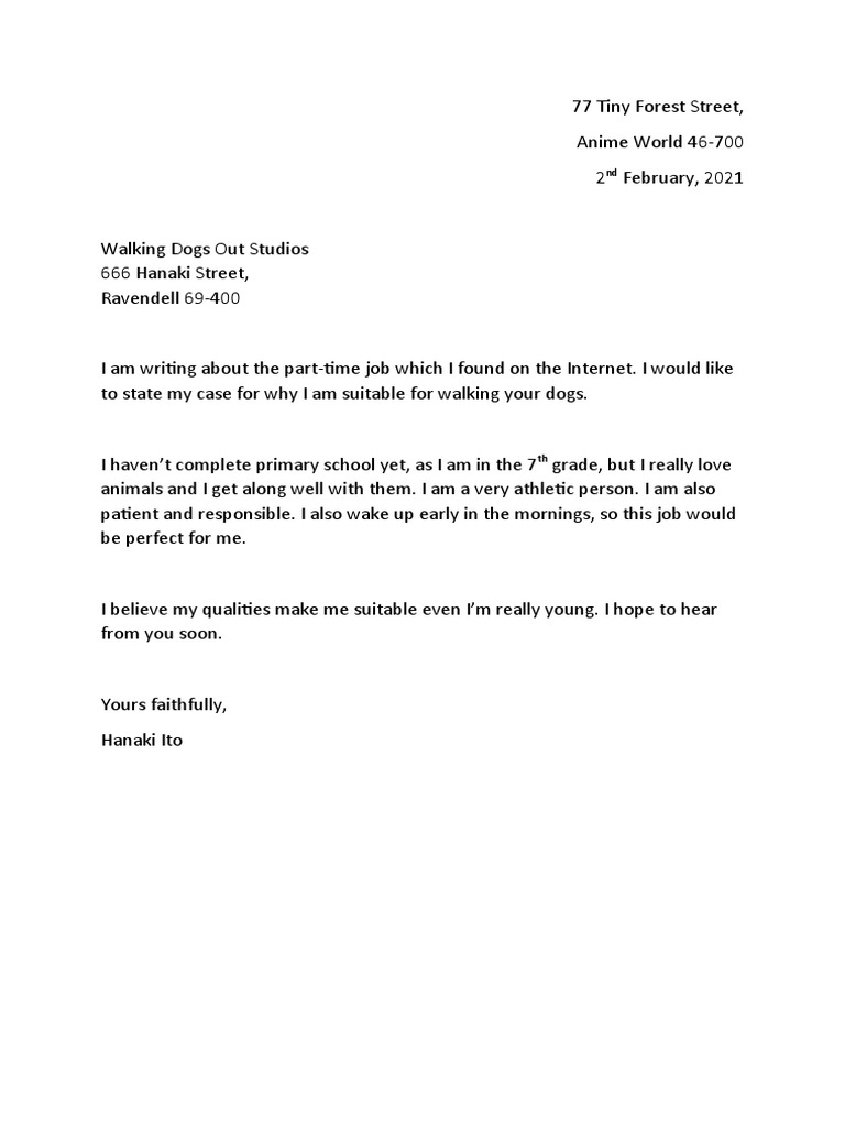 Ana Banana Formal Letter PDF