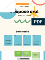 L'exposé Oral: I. S. E. T de Béja