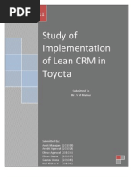 Download Implementation of Lean CRM in Toyota2 by Kapil Goyal SN64467820 doc pdf
