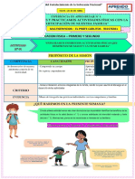 Experiencia de Aprendizaje 1 - Actividad 1 - 1ero y 2do - Educacion Fisica PDF
