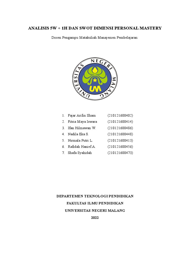 Kelompok 1 Personal Mastery Pdf