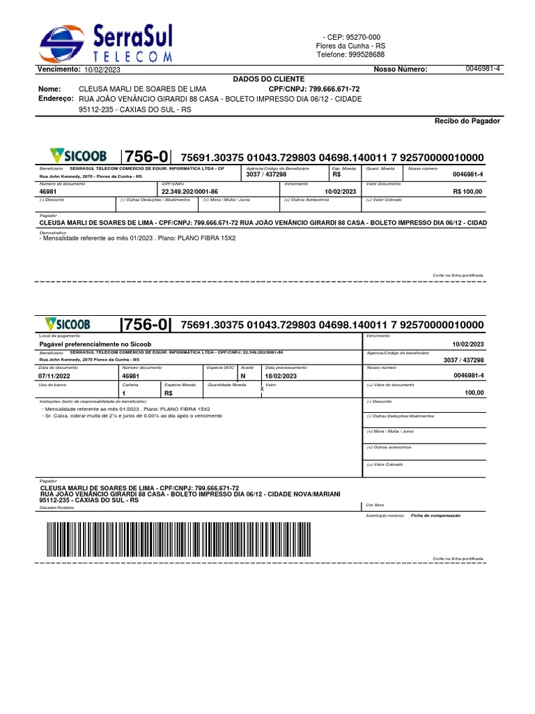 Boletos PDF | Download grátis PDF | Finanças pessoais | Serviços ...