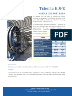 Ficha ProductosTuberia HDPE P80 DIN8074 PDF