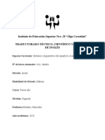 ESTUDIO COMPARATIVO DEL INGLÉS Y EL ESPAÑOL 3º Año - 2 Div. - Plan 815 - 1972 PDF