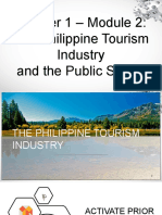 THE PHILIPPINE TOURISM INDUSTRY AND THE PUBLIC SECTOR LLL