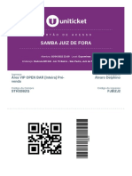 Samba Juiz de Fora ingresso VIP