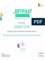 Siswan Tohir: Diberikan Kepada