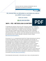 Mapa - Ped - Metodologia Da Matemática - 52/2023
