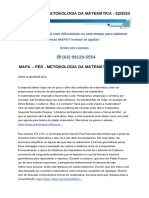 Mapa - Ped - Metodologia Da Matemática - 5220231 PDF