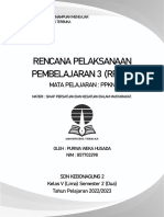 RPP 3 PPKN Purwa Weka Husada Kelas V