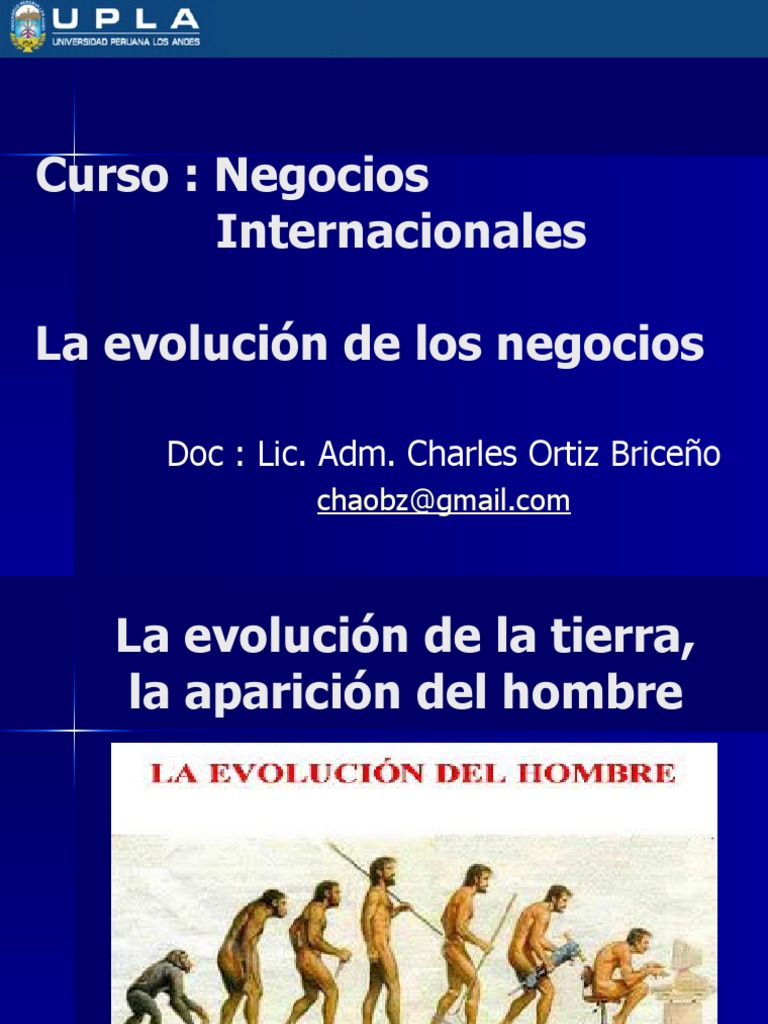 Evolución de los Negocios Internacionales | PDF | Comercio | Perú