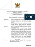 Permenkes No 33 Tahun 2022 Tentang Tata Cara Penanganan Perkara Hukum Di Lingkungan Kemenkes