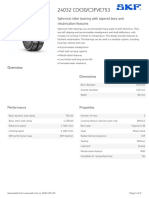 SKF 24032 CCK30 - C3FVE753 Specification PDF