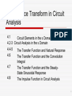 The Laplace Transform and Circuit Analysis in the S Domain