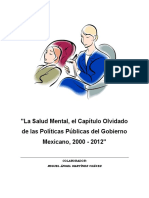 La Salud Mental olvidada en México 2000-2012