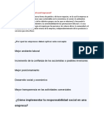 Qué Es La Responsabilidad Social Empresarial