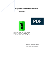 Curso formação examinadores Pé Descalço