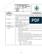 Sop Distribusi Makanan Pengguna Layanan Rawat Inap