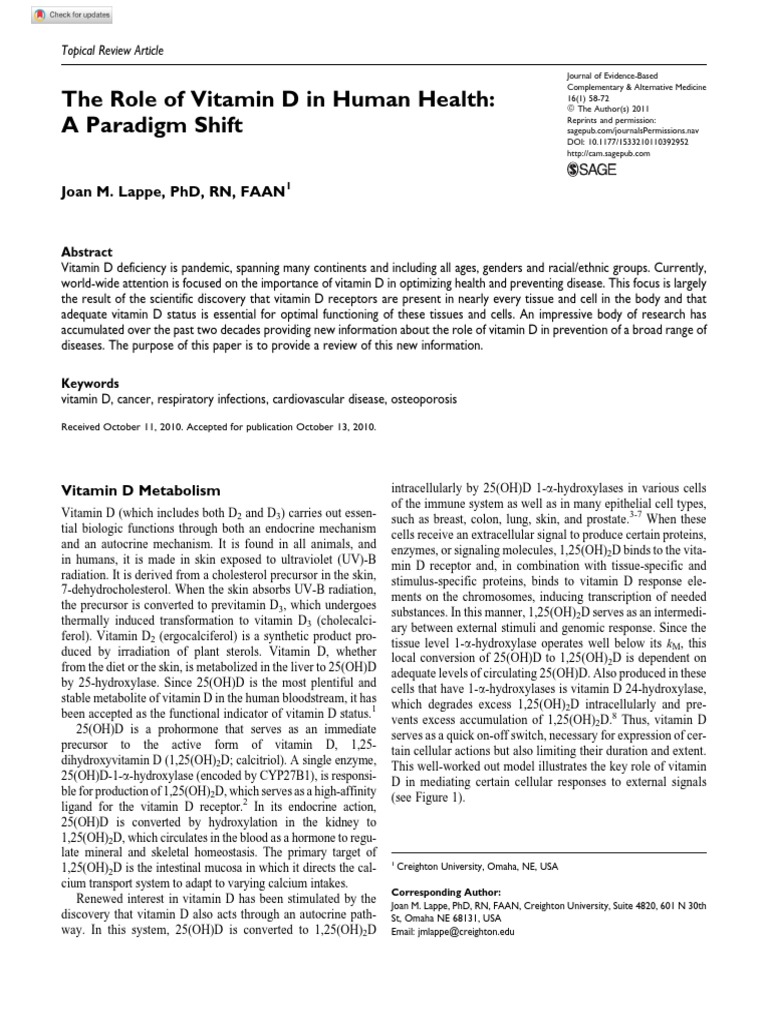 Vitamin D | PDF | Vitamin | Blood Pressure