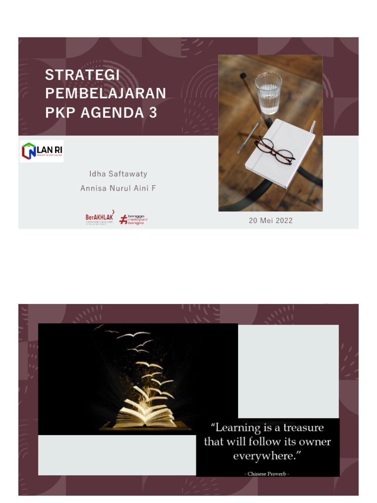 Webinar Strategi Pembelajaran Agenda 3 PKP | PDF