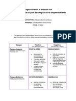 Diagnosticando El Entorno Con DOFA y Delineando El Plan Estratégico de Mi Emprendimiento