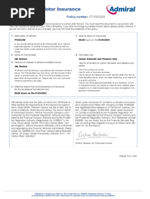 Certificate of Motor Insurance PDF