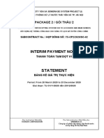Statement: Interim Payment No.01