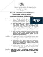 Peraturan Kapolri Nomor 26 Tahun 2010 Tentang Tata Cara Pembentukan Peraturan Polri