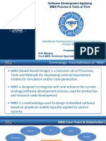 Software Development Applying Model-Based Design Process & Tools