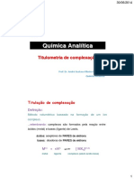 Titulação de complexação com EDTA