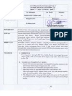 008 SPO Alur Pelayanan Pasien Covid-19 (Suspek, Probable, dan Konfirmasi) dengan Gejala Sedang Berat