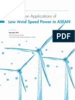 Research On Applications of Low Wind Speed Power in ASEAN