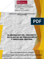 Elaboración Del Concreto en Plantas de Preconcreto y Mezclado Central