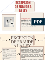 Excepcion de Fraude A La Ley