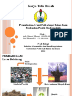 Pemanfaatan Jerami Padi Sebagai Bahan Baku Pembuatan Plastik Biodegradable PDF