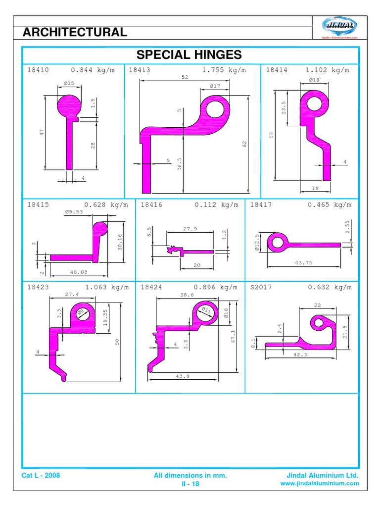 JINDAL Special Hinges catalogue PDF