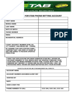 Application For ETAB Phone Betting Account PDF