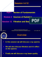 Session I412 Filtration and Beam Quality