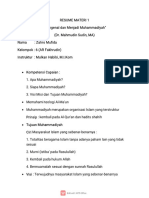 Resume Materi 1 - Zahro Mufida - Kel 6 AR Fakhrudin